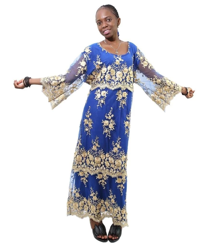2023 Summer Dress African Traditional Clothing For Women Bazin Riche cotton  Africa Casual Print Dress knee-
