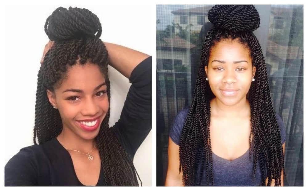 Afro twist braid hairstyles