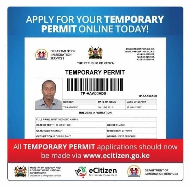 How to apply for a temporary passport Kenya