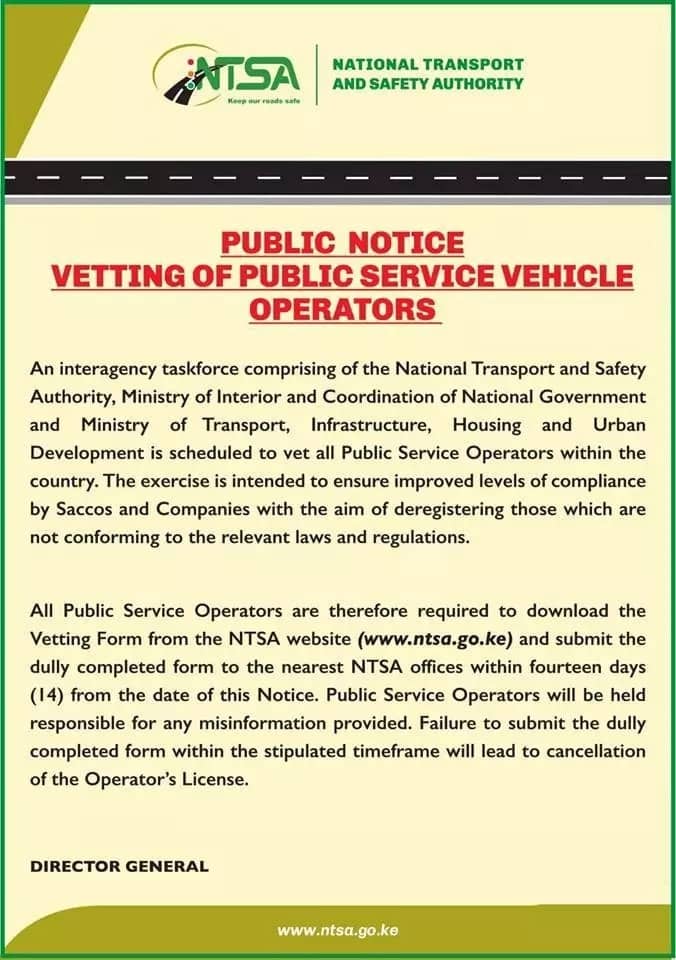 NTSA to vet all driving schools within 14 days