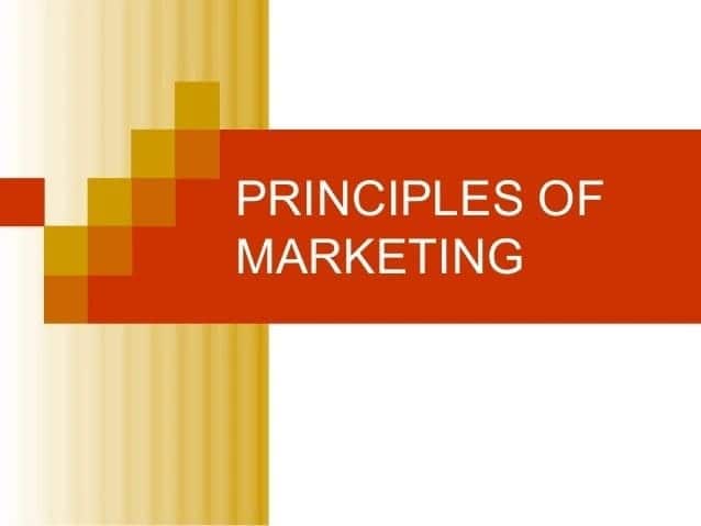 Basic principles of marketing