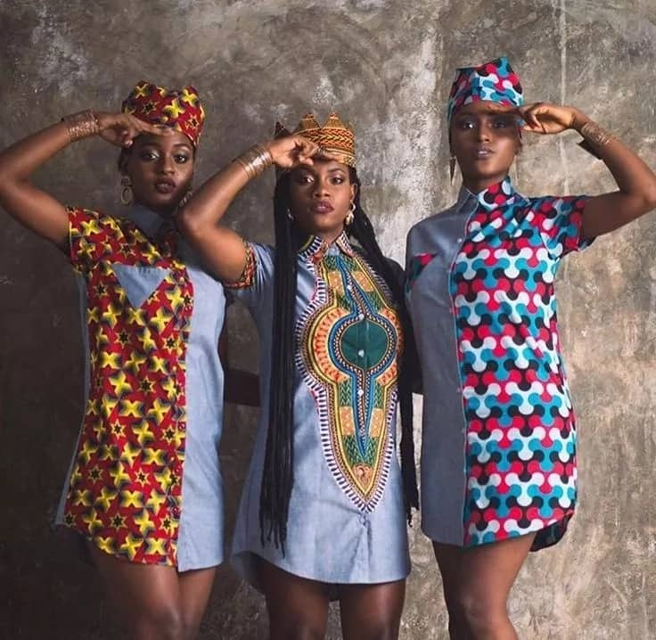 Female ankara clearance shirts