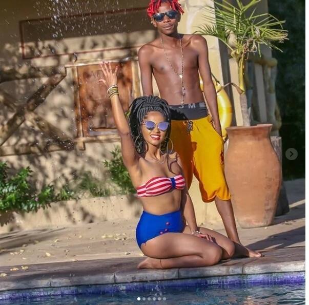 Eric Omondi's Italian bae shows Kenyan men what the comedian enjoys in revealing tight bikini