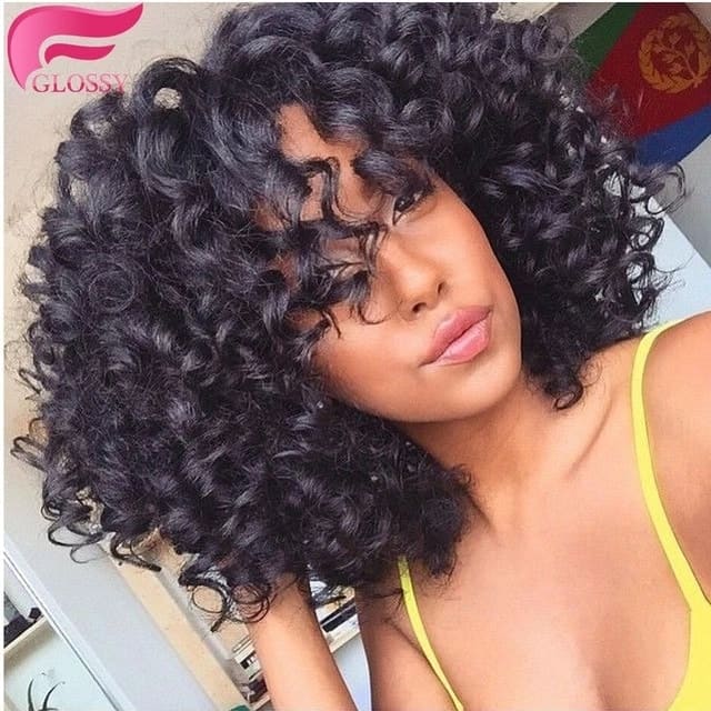 Lydia Synthetic High Puff Afro Short Kinky Curly Middle-part Wig T1b/pink  Red Black Clips In Hair Extension Colorful Hairpiece - Synthetic  Chignon(for White) - AliExpress