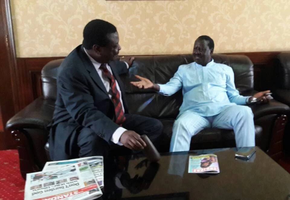Raila met Musalia Mudavadi to discuss the failed IEBC dialogue