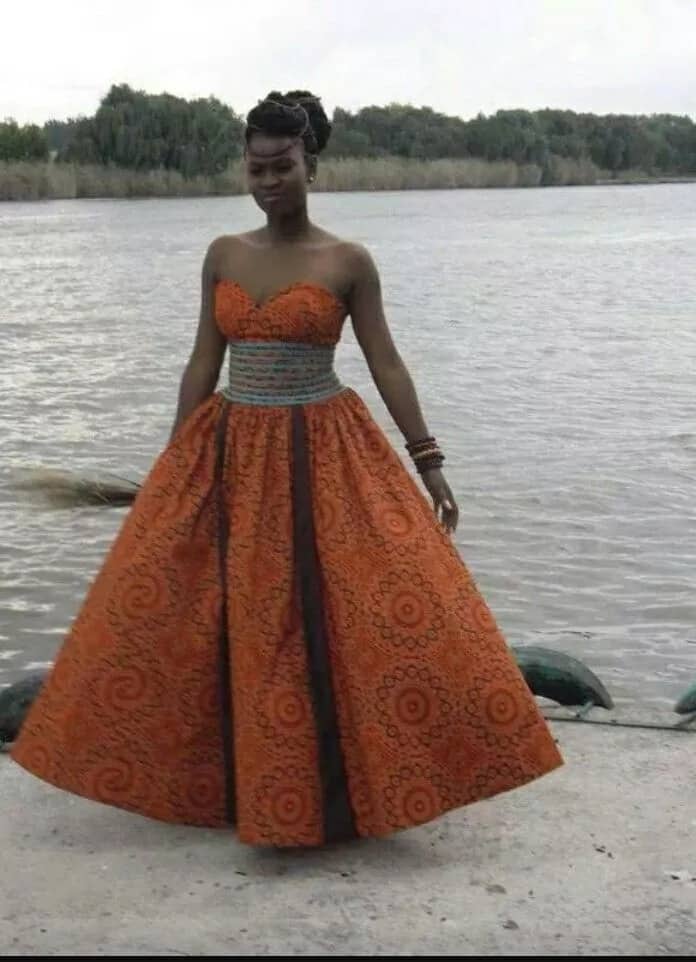 Kitenge designs for long dresses