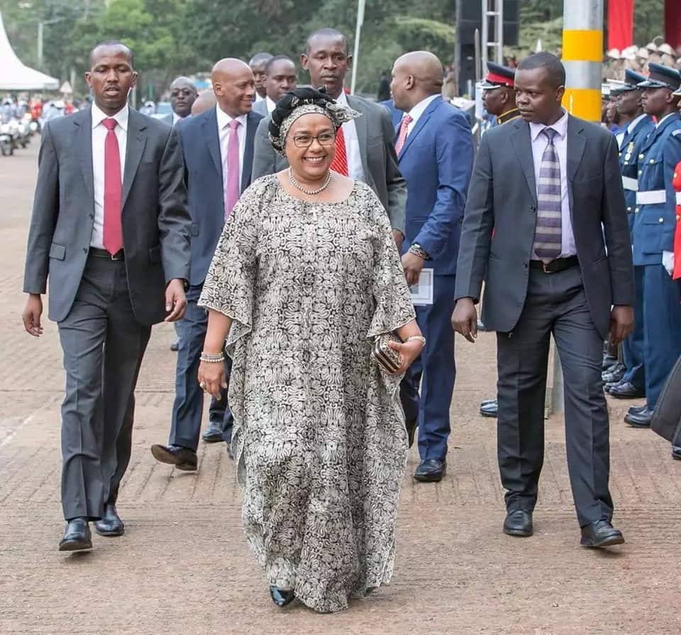 Margaret Kenyatta avutia wengi kwa mtindo wake wa mavazi Mashujaa Day