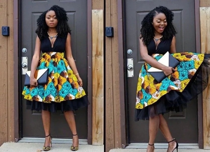 Modern African print dresses for graduation 