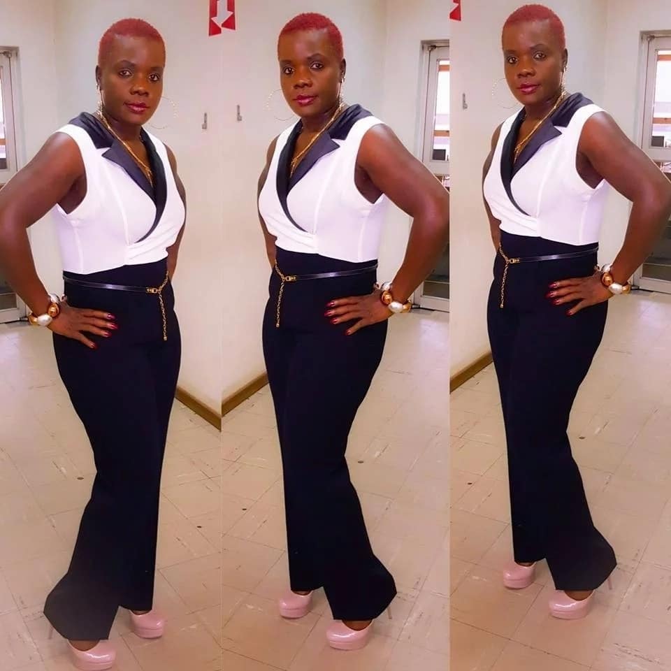 Sheila Mukize in 2015, halfway through her weight loss journey