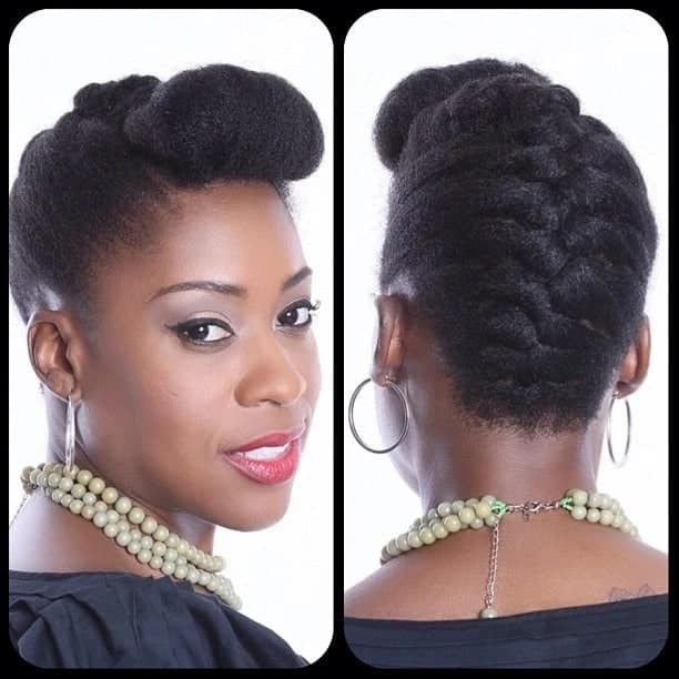 Latest black natural hairstyles for work 
