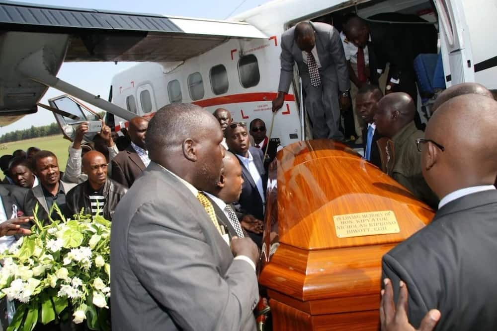 Forget what you heard, here is the expensive coffin Nicholas Biwott will be buried in (photos)