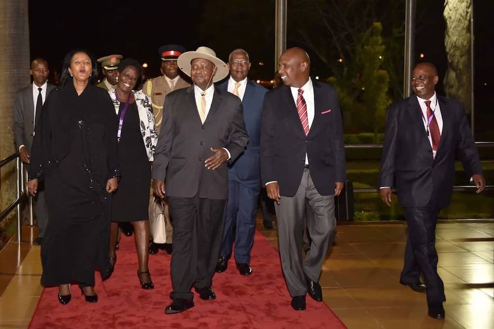 Gideon Moi spotted welcoming top dignitaries ahead of Uhuru's inauguration, stirring 2022 succession debate