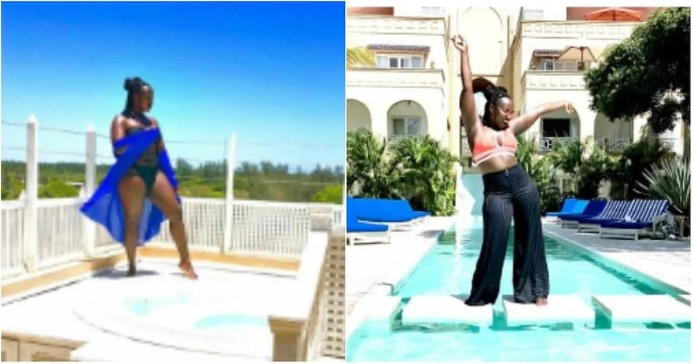 Ex-Mother-in-law actress Celina reveals curvaceous body in body-hugging bikini during hubby's birthday