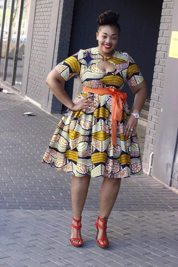 chitenge dresses for fat ladies