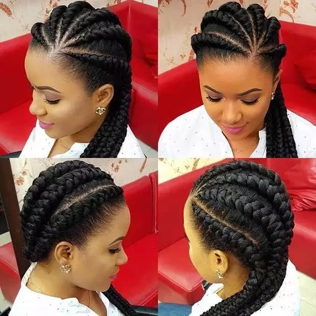 Easy Hairstyles For Braids African Hair Tuko Co Ke