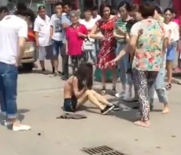 Angry Woman Beats Strips Husband S Mistress In Public Ke