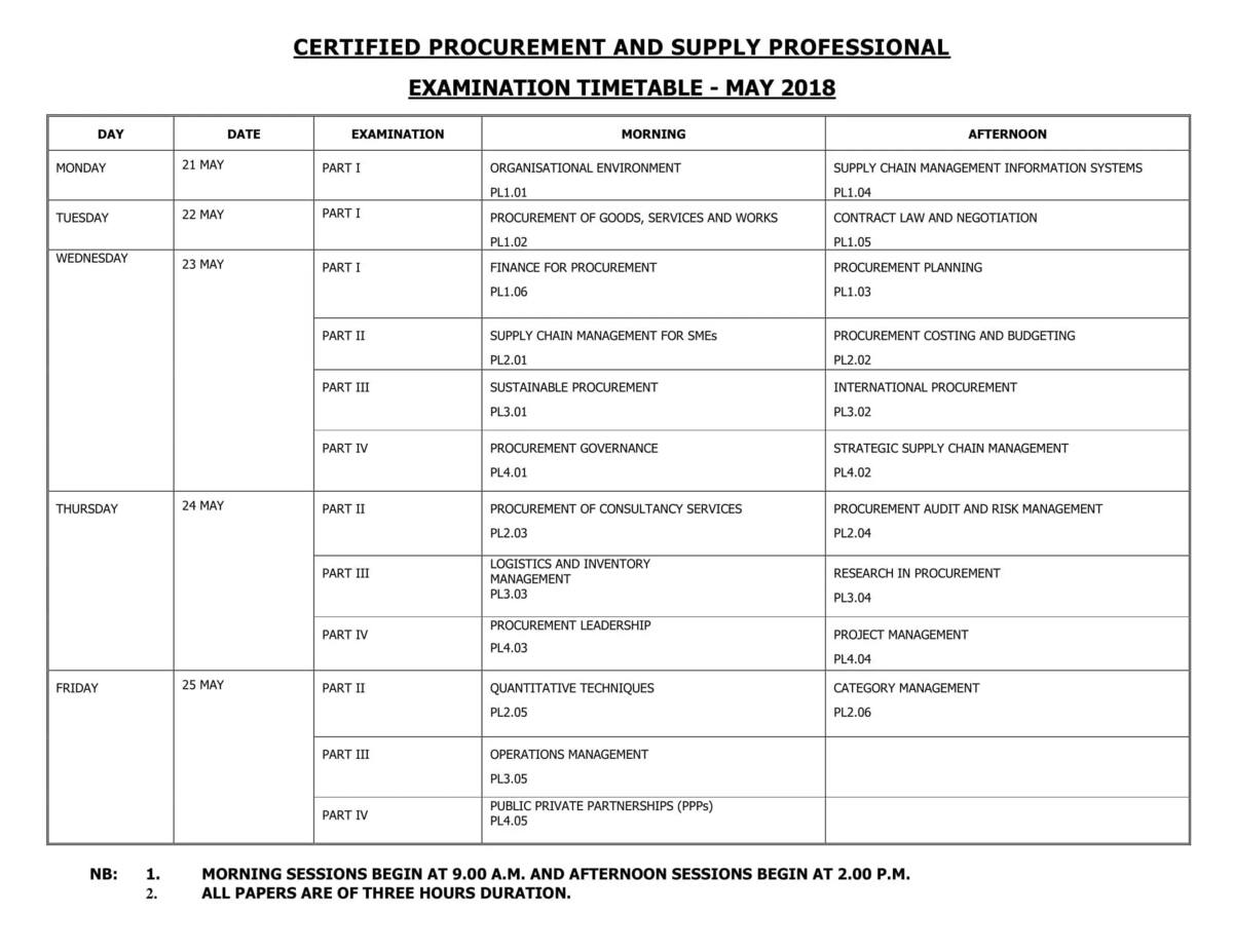 KASNEB exams 2018 - KASNEB timetable and dates Tuko.co.ke