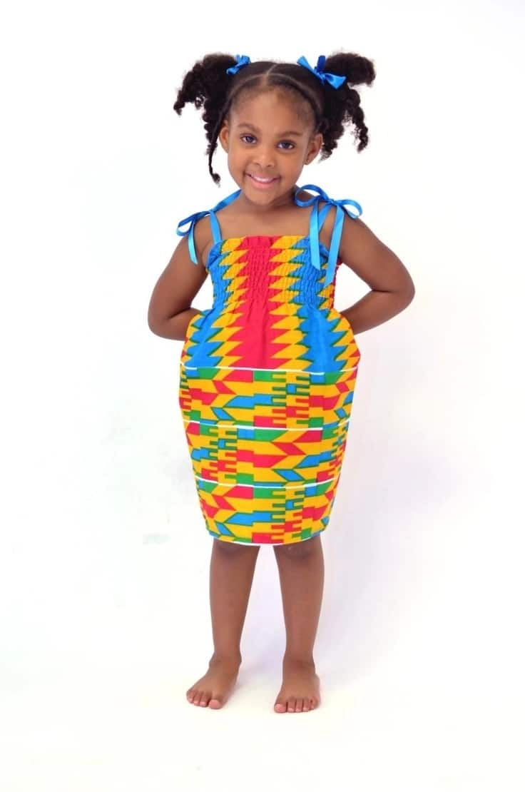 Kids chitenge outlet dresses