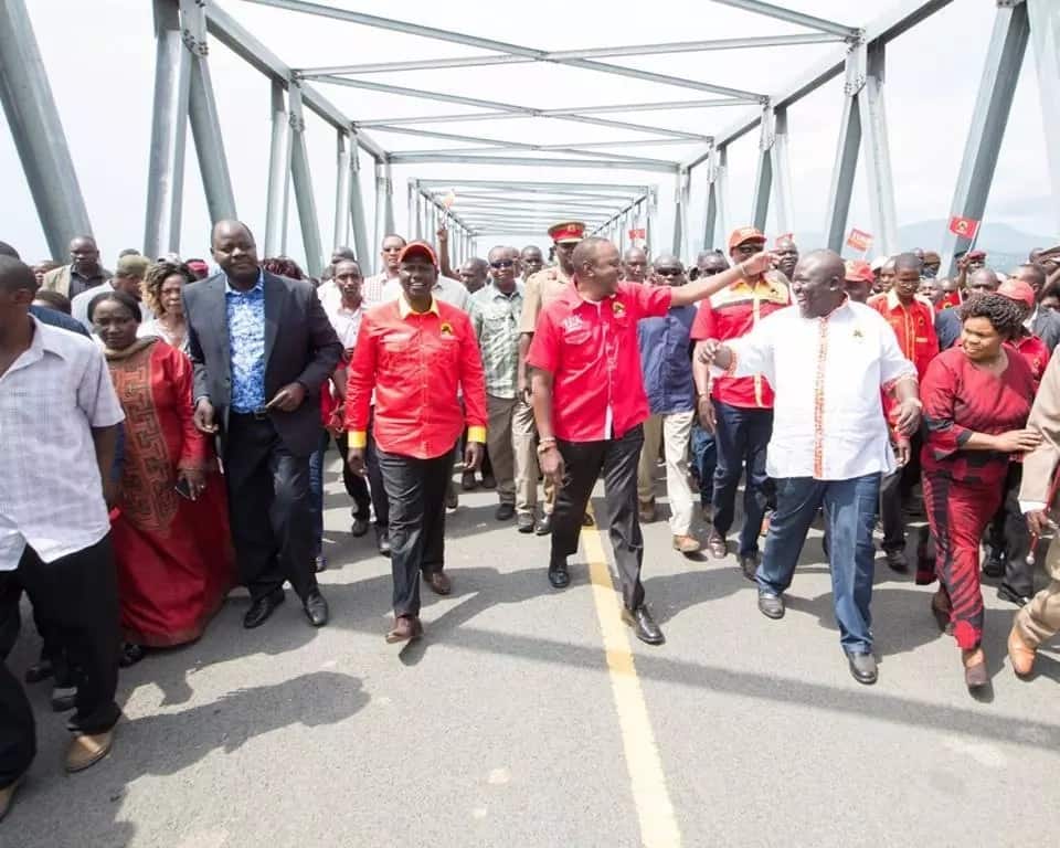 Uhuru commissions bridge in Raila's backyard weeks after Sigiri bridge collapse