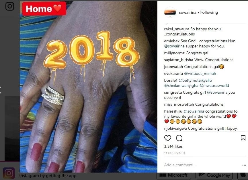 Grace Msalame engaged