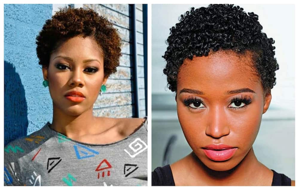 Short afro hairstyles for ladies