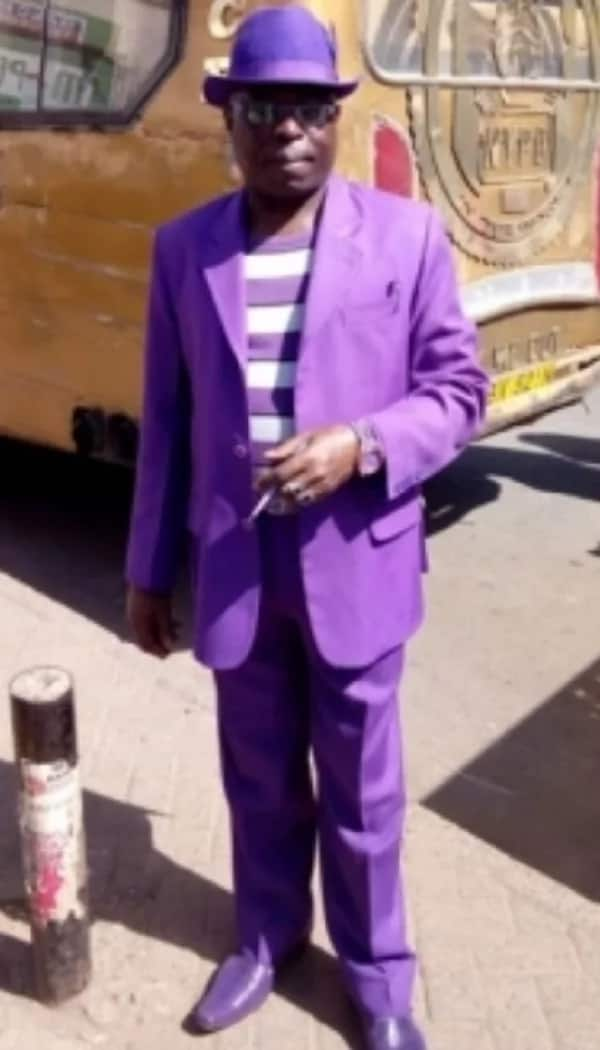 Meet Nairobi man whose suit, underwear, phone cover and belt always match in colour (photos)