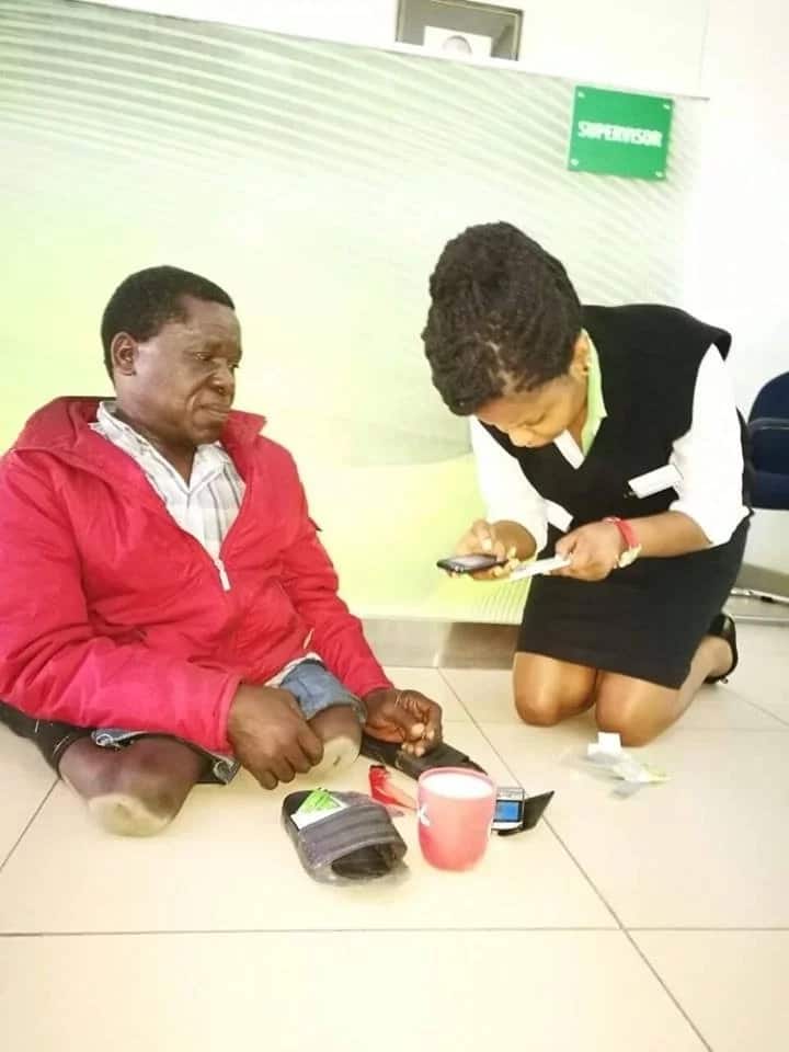 Safaricom employee who selflessly helped disabled man finally rewarded