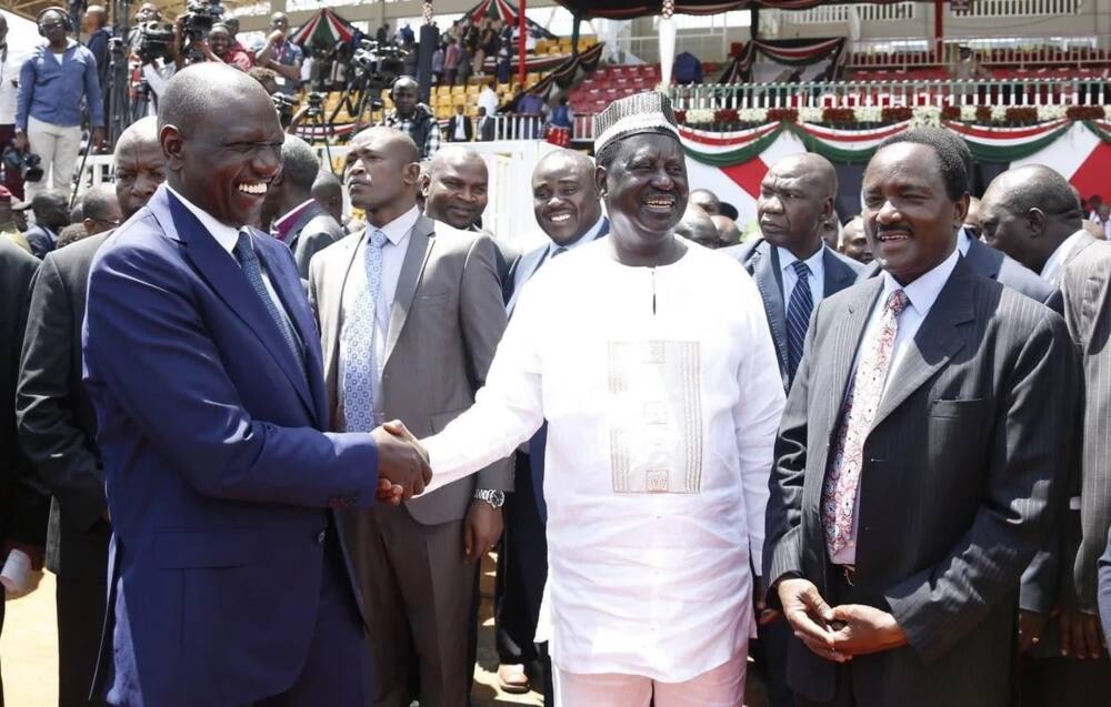 Ruto congratulates Raila on his new appointment after mocking his journey to Canaan