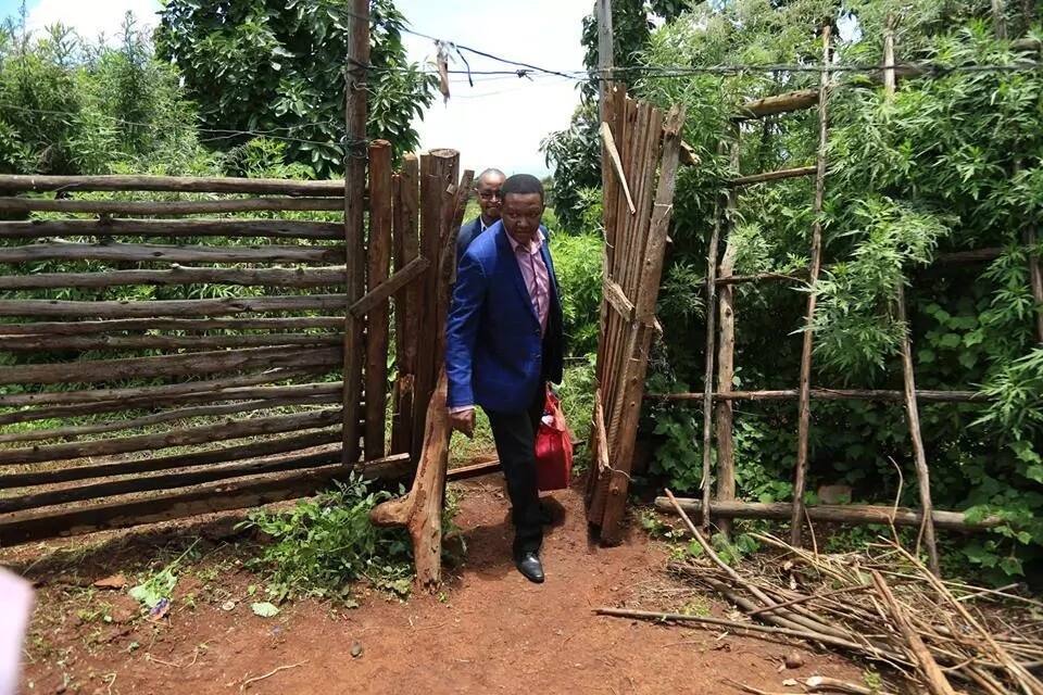 Alfred Mutua comes face to face with abject poverty on tour of Nyeri county