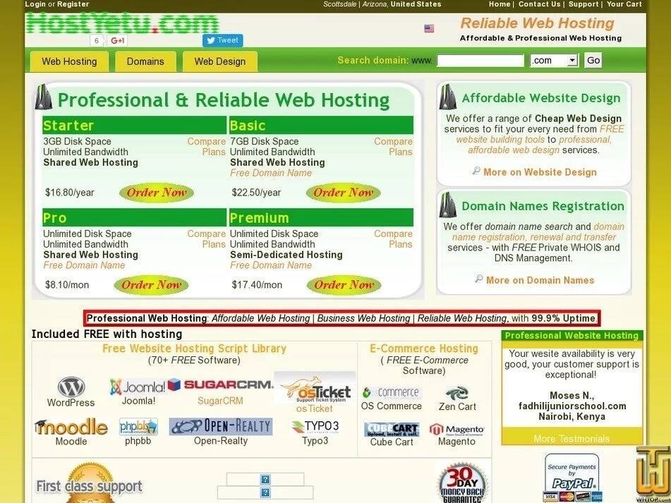 Best companies for web hosting in Kenya in 2018