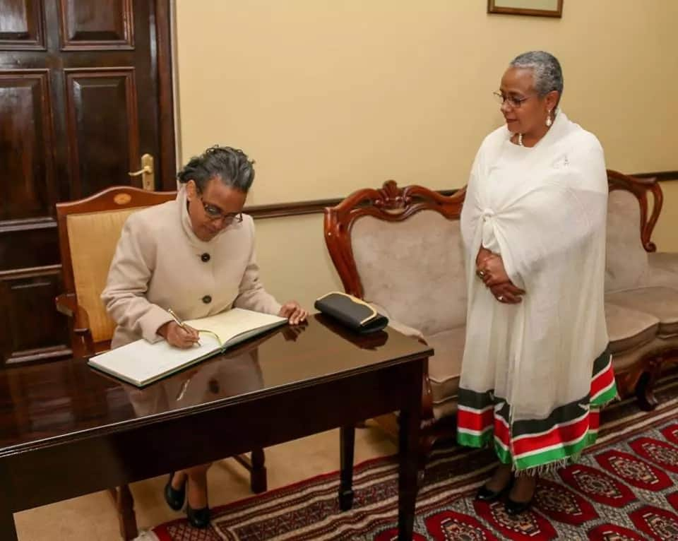 Kenya and Ethiopia's first ladies bear striking resemblance