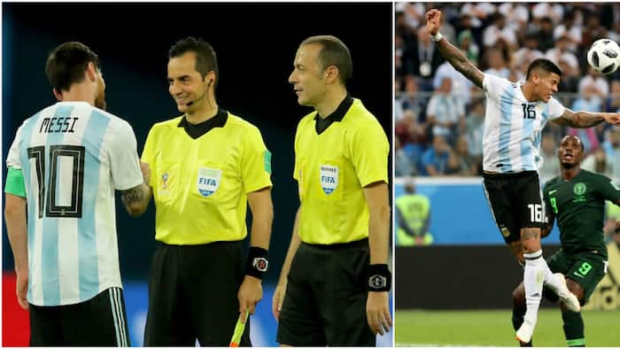 Nigerians attack Turkish referee for denying Super Eagles penalty against Argentina