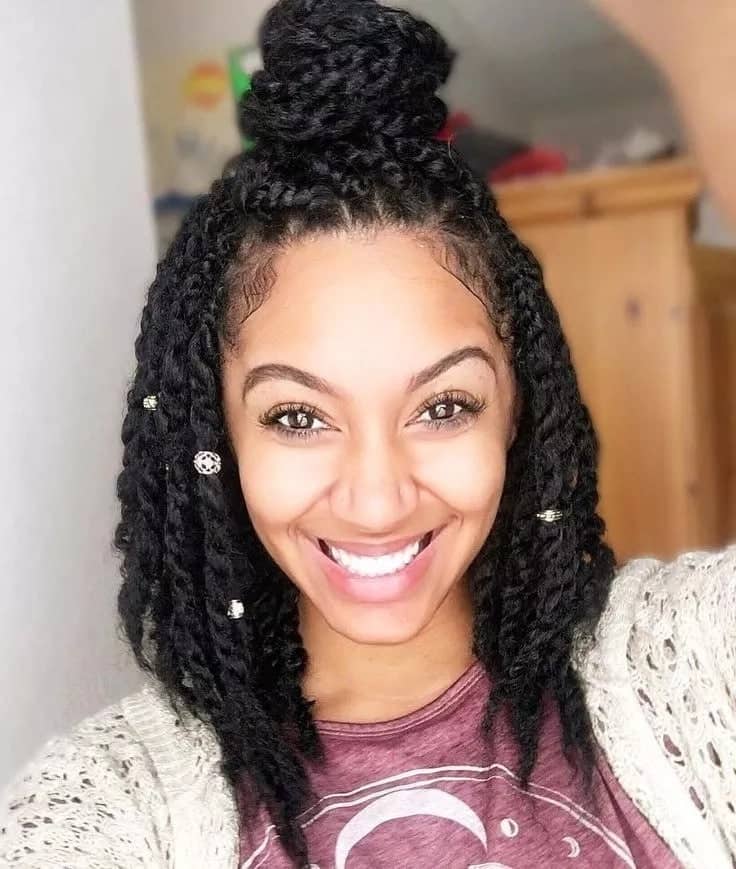 Twist protective hairstyle