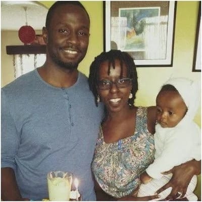 Adorable for TV star Allan Namu's beautiful wife and son