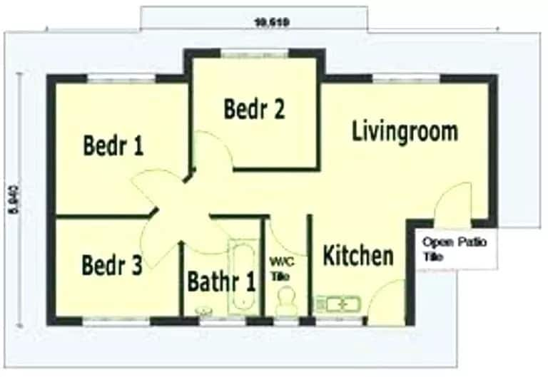 3 bedroom house plans & designs in Kenya Tuko.co.ke