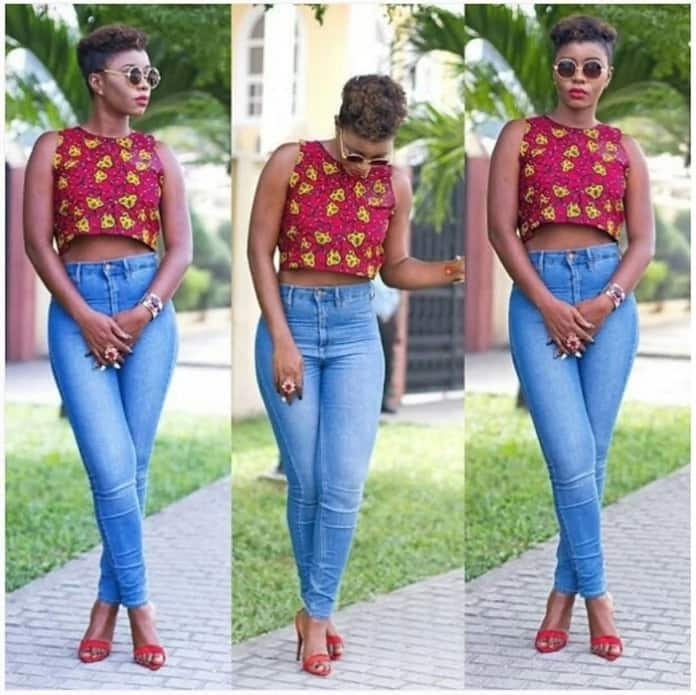 Ankara fashion hotsell tops for ladies