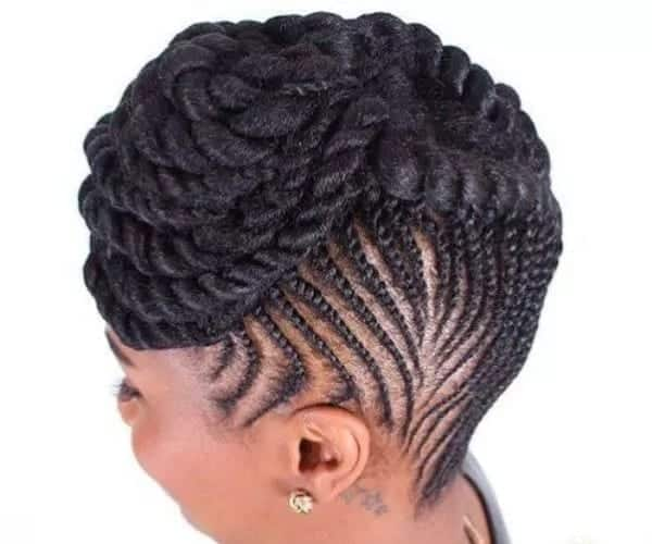 Protective cornrow hairstyles