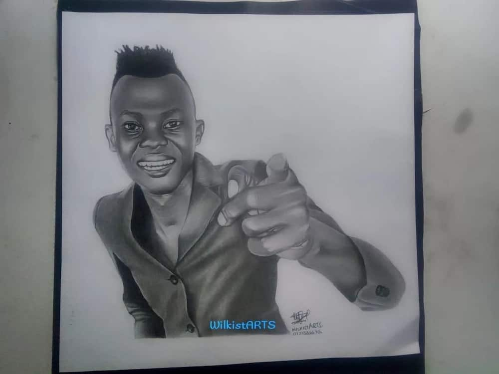 Meet the 21-year-old Nairobi University lady drawing beautiful potraits of Kenyan celebs