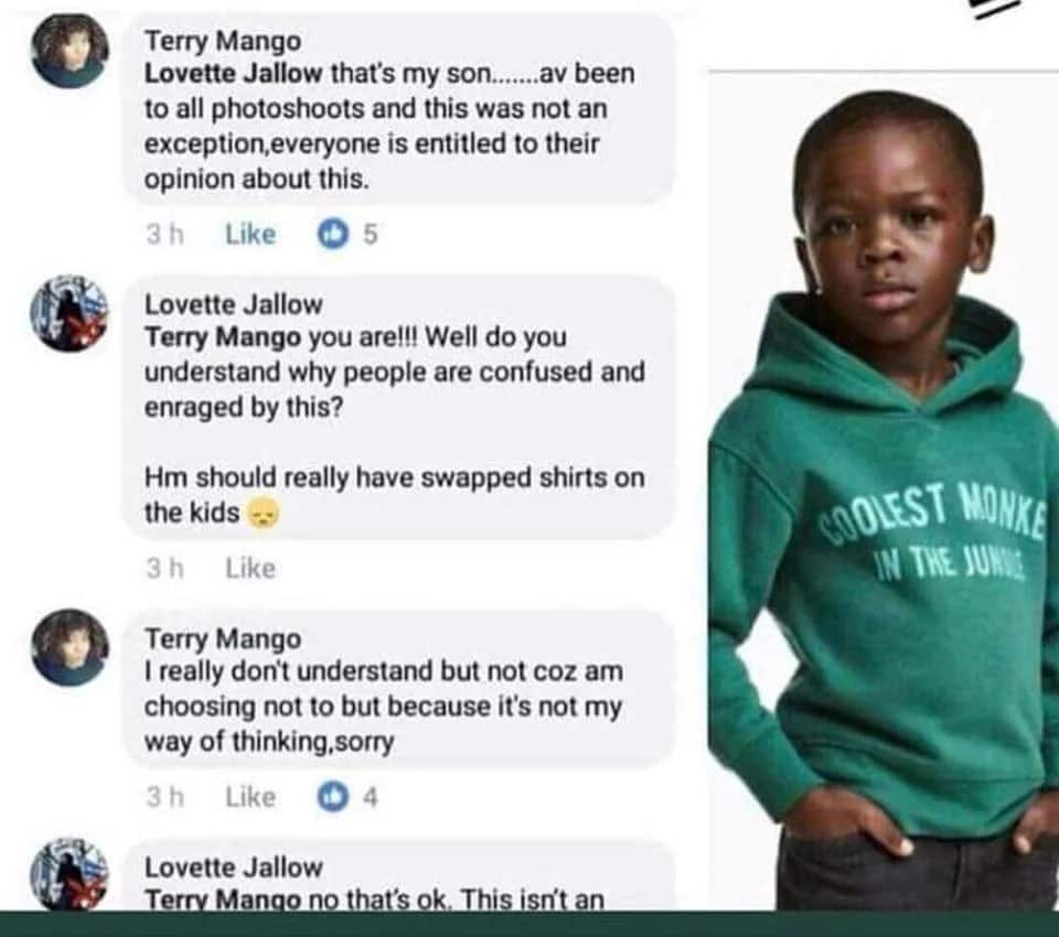 Kenyan mum in Europe blasted for letting son wear top labelled coolest Monkey in the Jungle