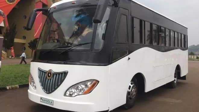 Photos: Museveni unveils bus powered by solar a day before general election in Uganda