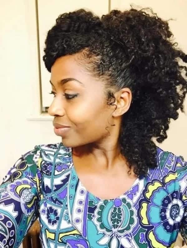 casual afro kinky hairstyles