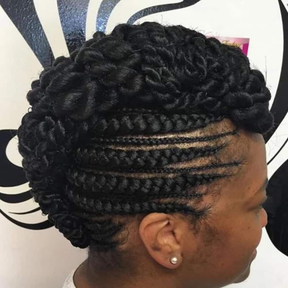 Beautiful Ghanaian lines hairstyles Tuko.co.ke