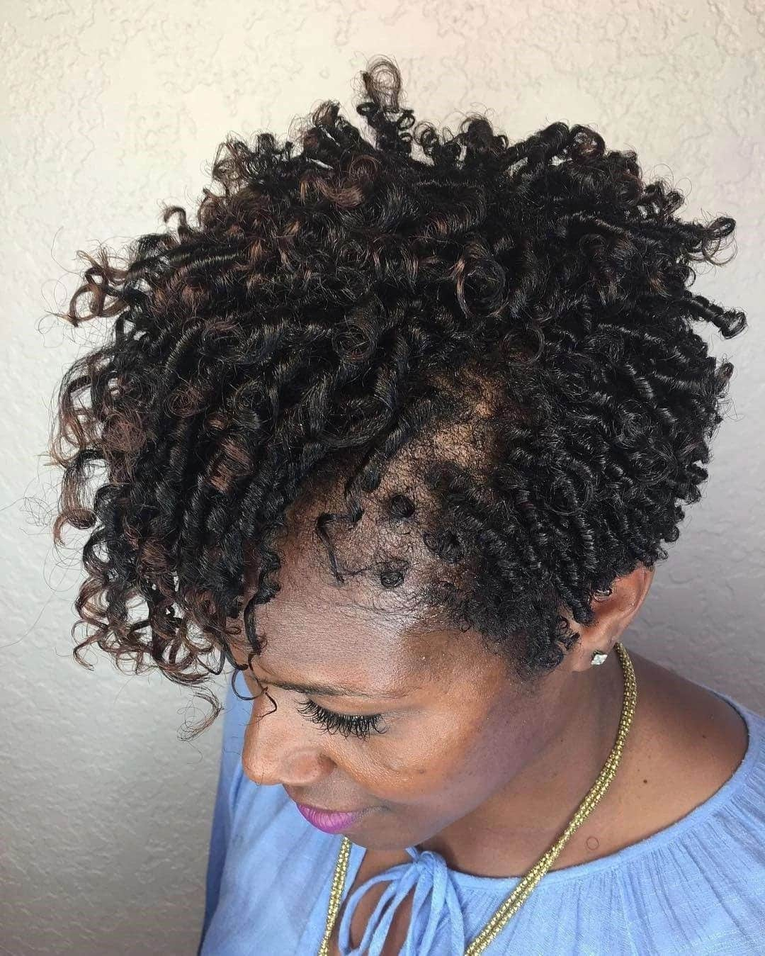 Finger Coils on Fine Natural Hair