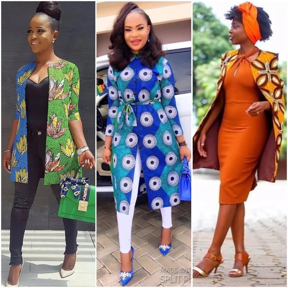 ankara long jackets for ladies