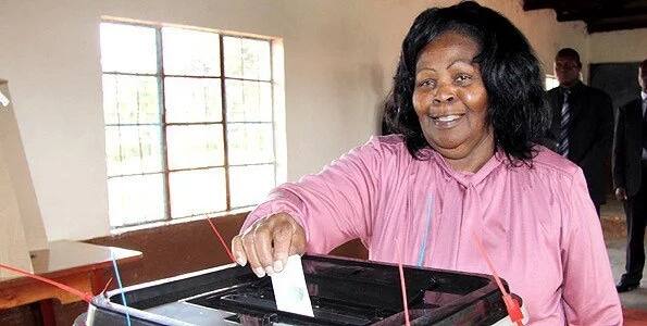 Former First lady the late Lucy Kibaki. Photo: Citizen.