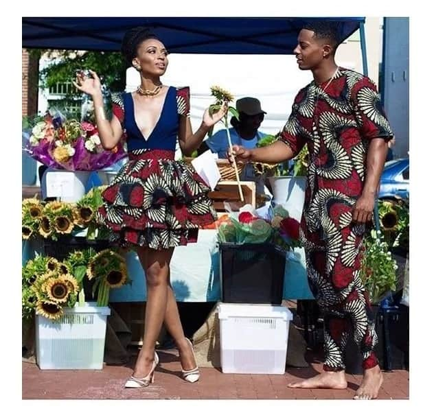 Matching couples outlet kitenge outfit