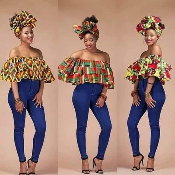 Trendy Ankara tops for ladies