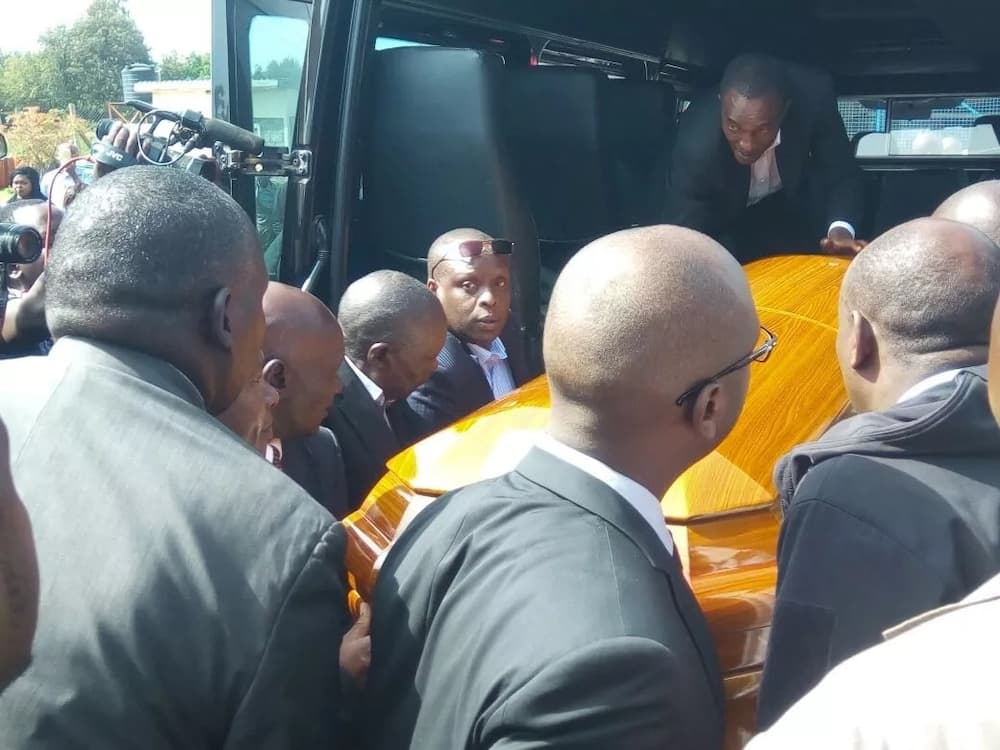 Forget what you heard, here is the coffin Nicholus Biwott will be buried in (photos)