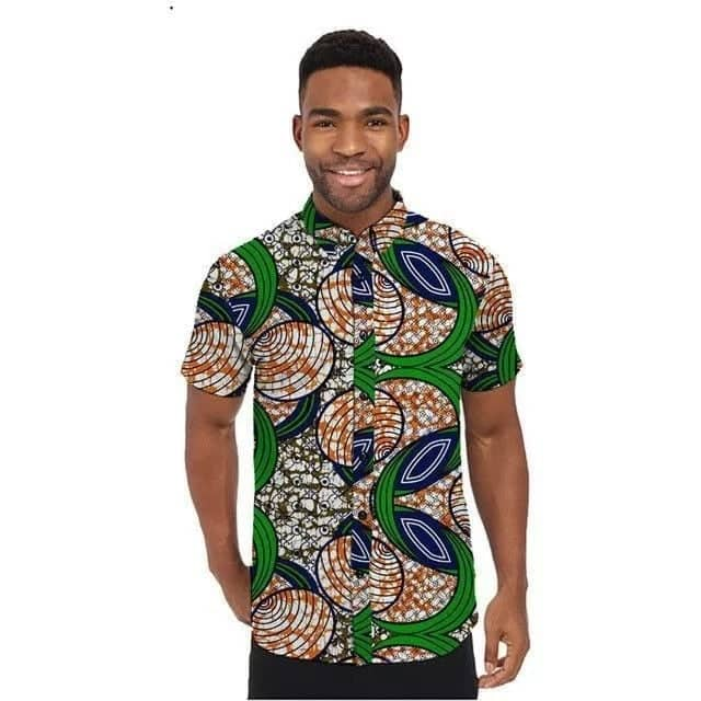 Mens kitenge 2025 shirt designs