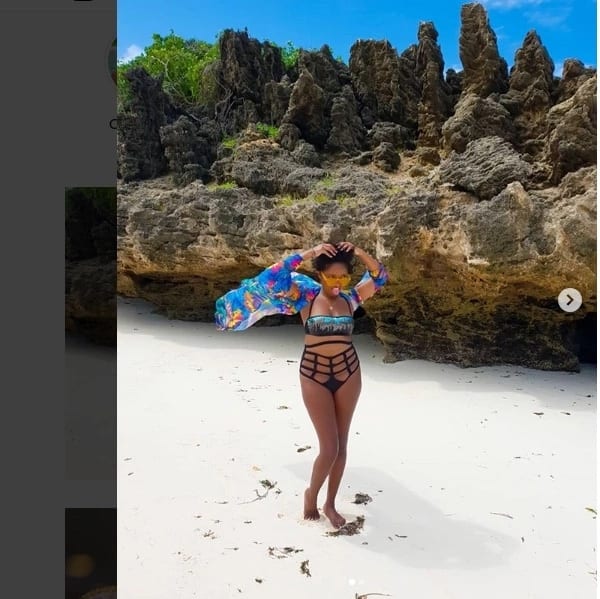 Mtangazaji Anita Nderu ‘awaua’ mafisi kwa kuvaa bikini ya ajabu